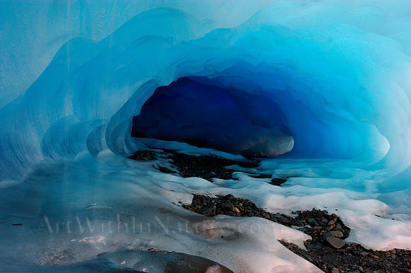 Dark Tunnel in the ice